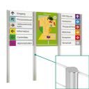 signcode eXtern floor Pfosten